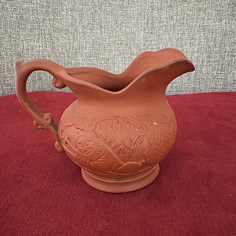 Never Use Red Clay Tea Utensil with Boat Carving